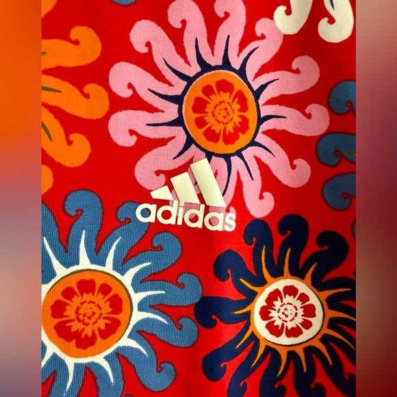 NWOT Adidas x Farm Rio Floral Patterned Dress with Stripes Size XL - Picture 5 of 8